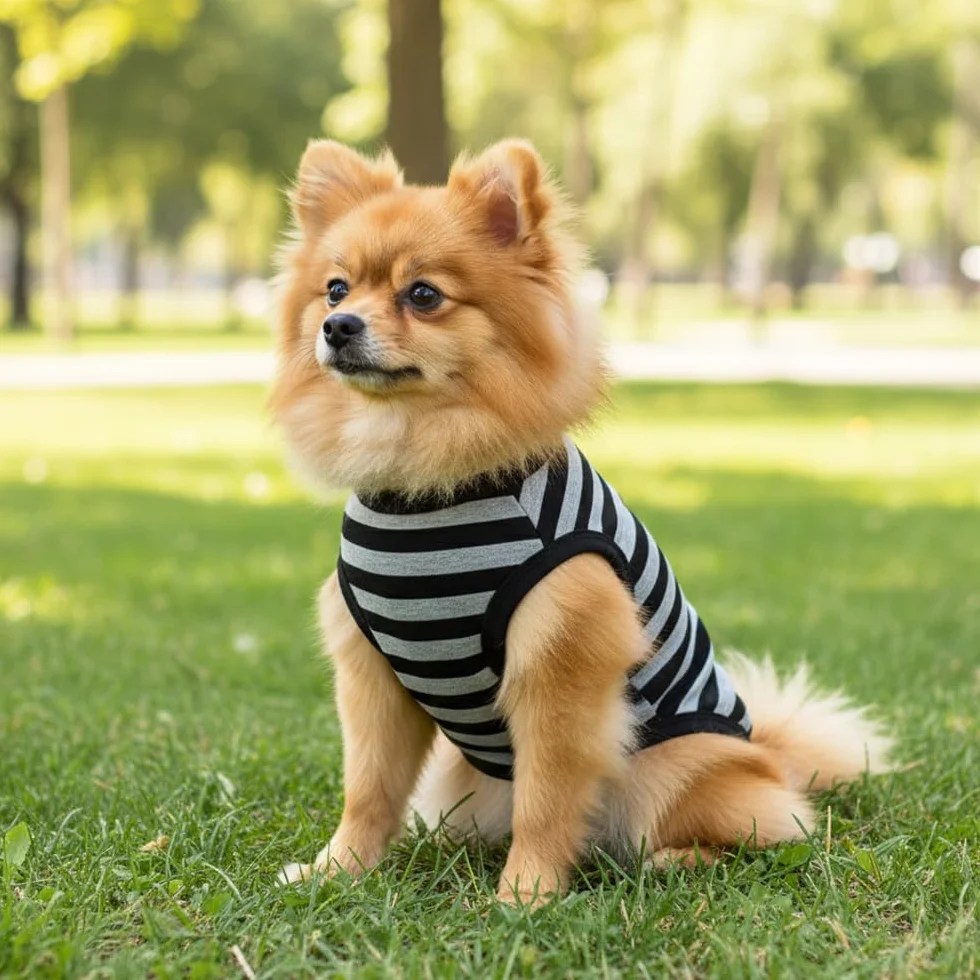 Chemises pour Chiens Petite Taille 2 Pièces Coton Protection Solaire