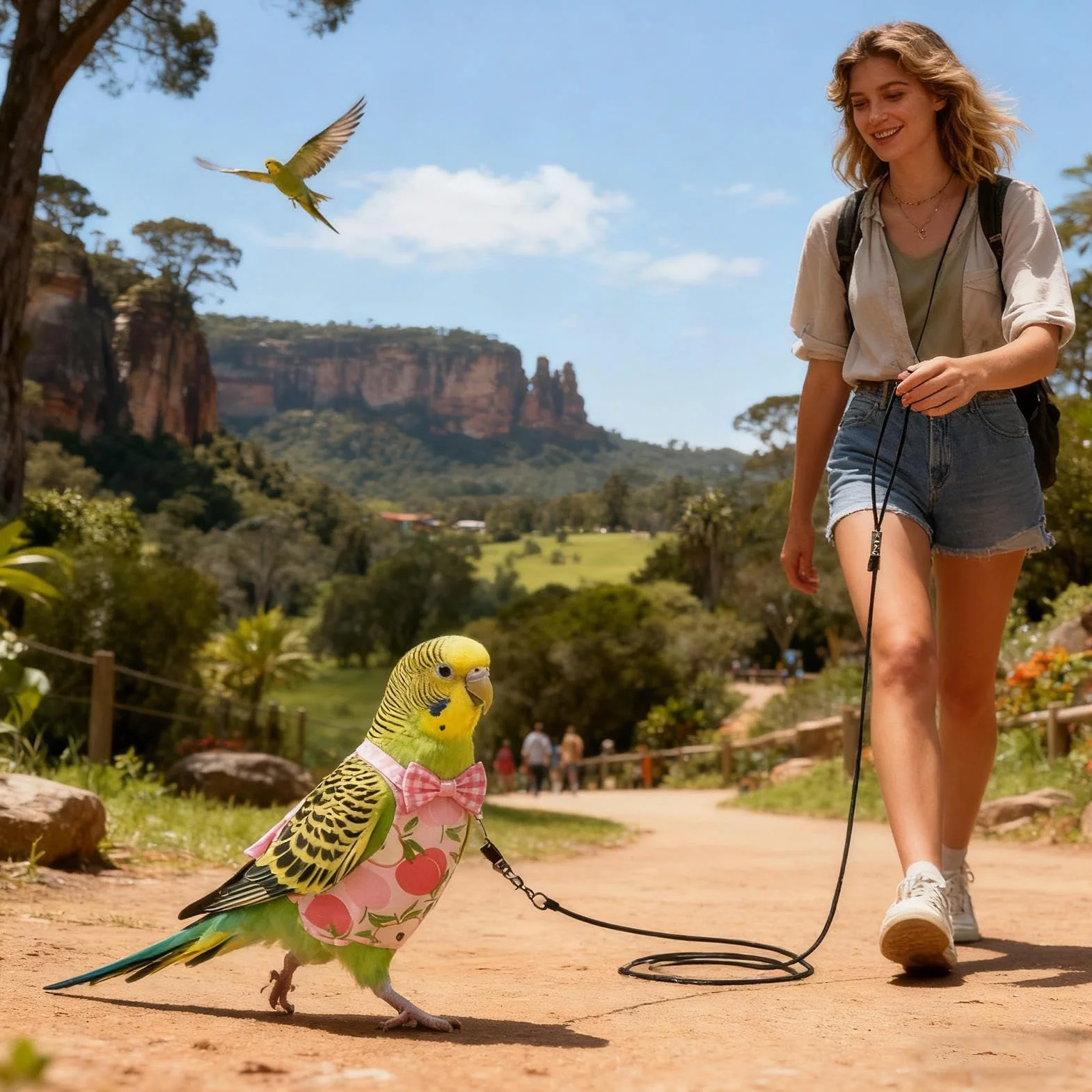 Couches à oiseaux pour animaux de compagnie, réutilisables et lavables, avec corde pour l'entraînement au vol des oiseaux, pour aras, perruches, inséparables, calopsittes et calopsittes