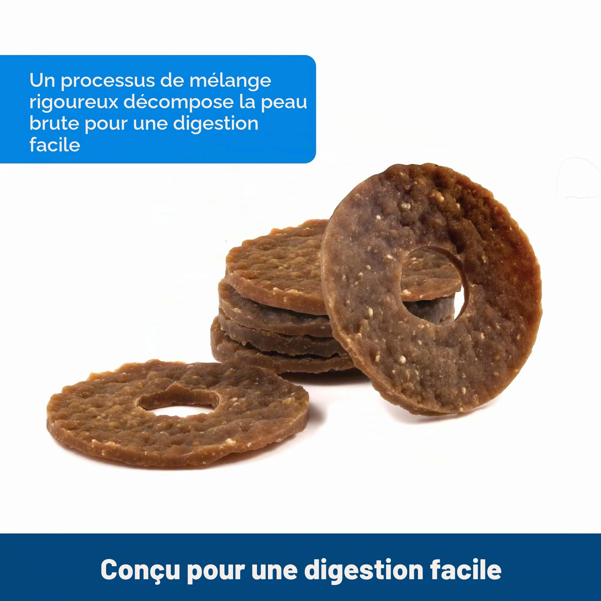 PetSafe Anneaux Friandises Peau Bœuf Jouet Busy Buddy Chien 16 Pièces Taille B