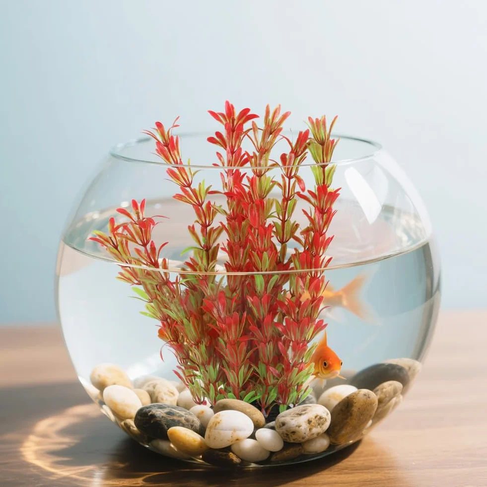 Plantes d’Aquarium artificielles Lot de 2 25 cm Plastique pour Aquariums