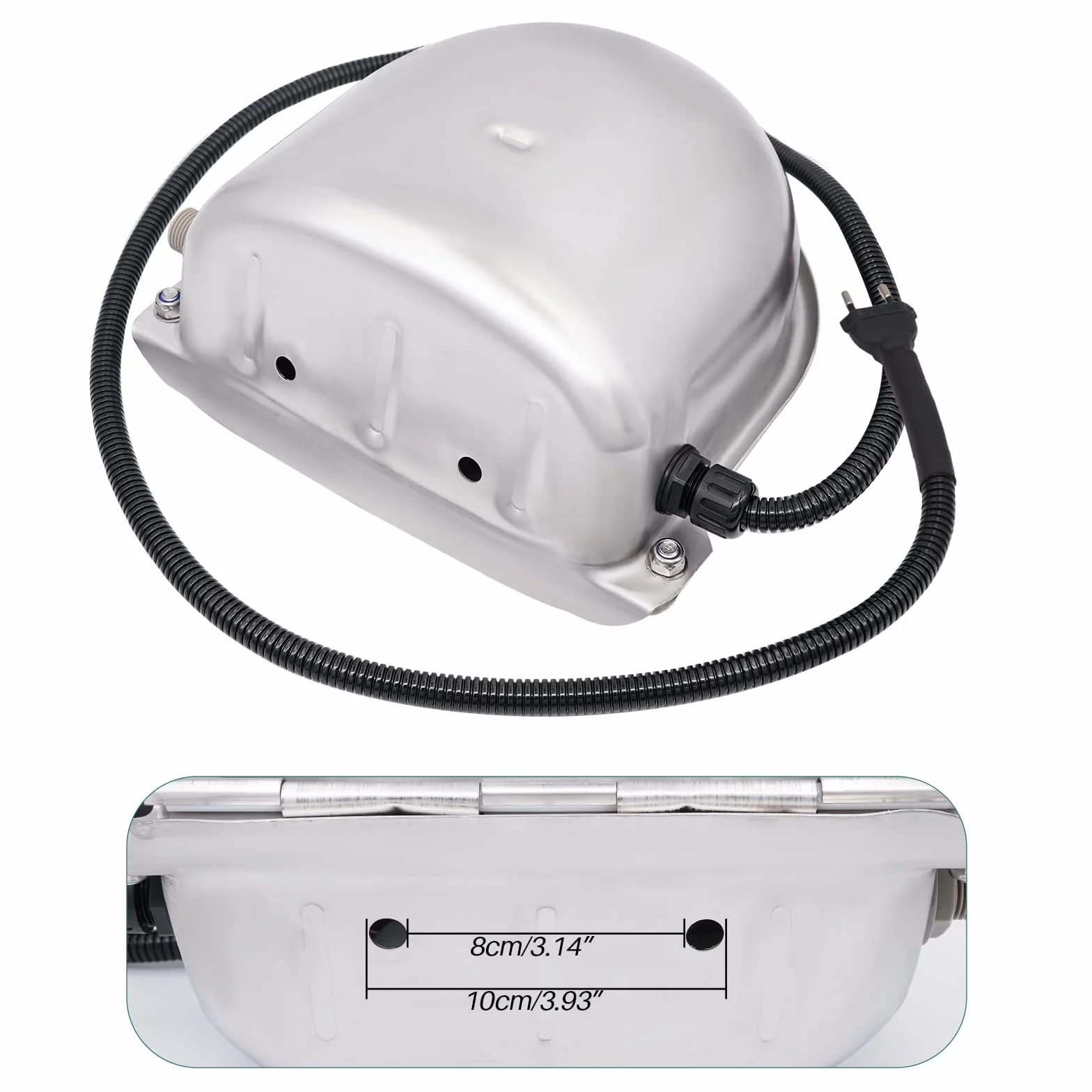 Abreuvoir Chauffant Automatique en Acier Inoxydable 220V pour Chevaux et Bovins