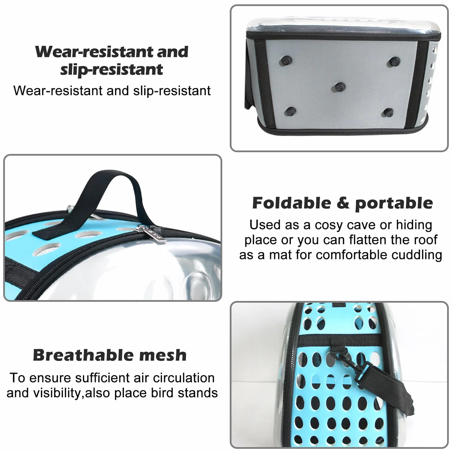 Sac de Transport Lapin Pliable Cage Caisse pour Chat Meerschweinchen Petit Oiseau Animaux