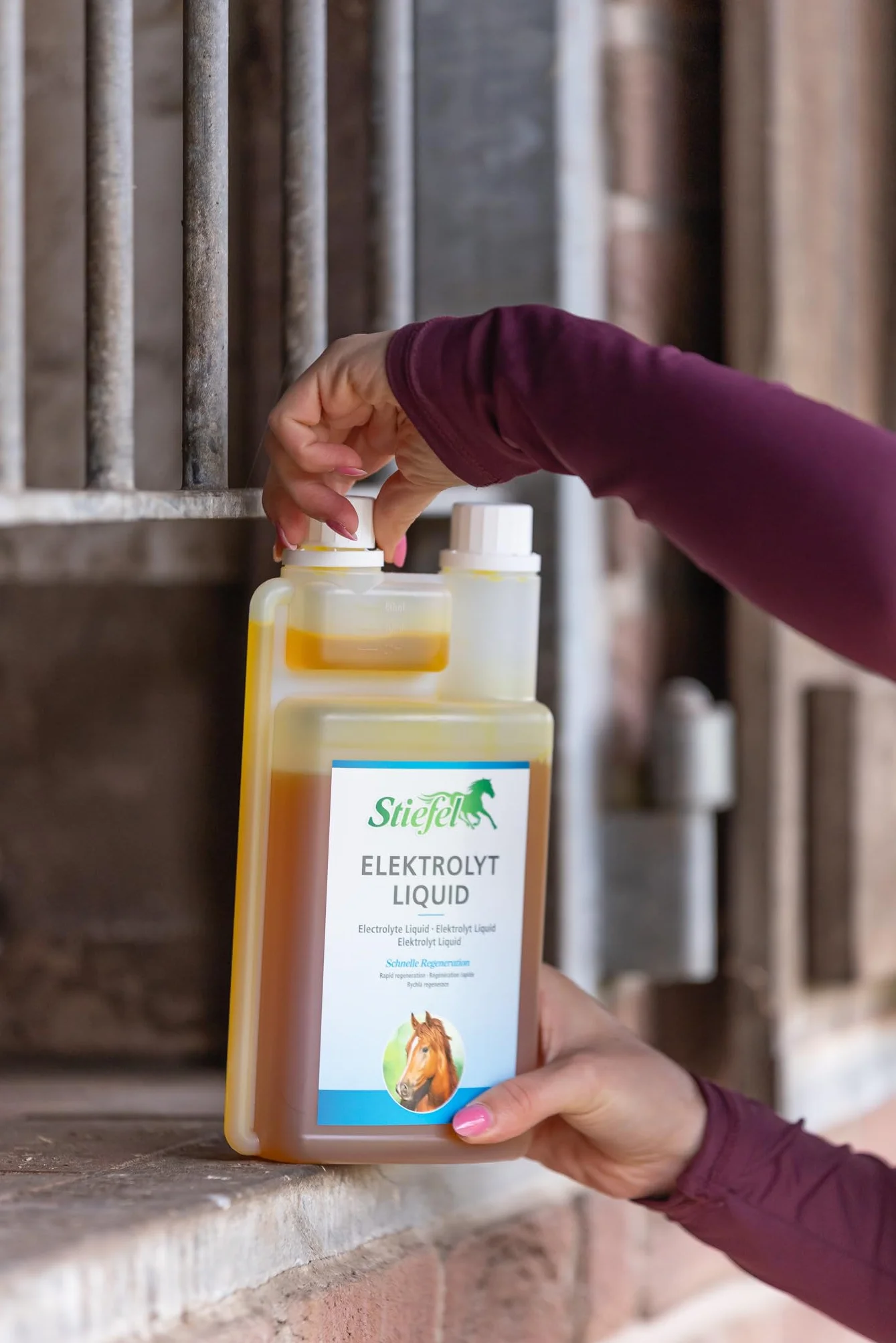 Stiefel Electrolyte Liquide pour Chevaux - Électrolytes pour compenser les pertes en cas de chaleur ou d'effort intense - Régénération Rapide