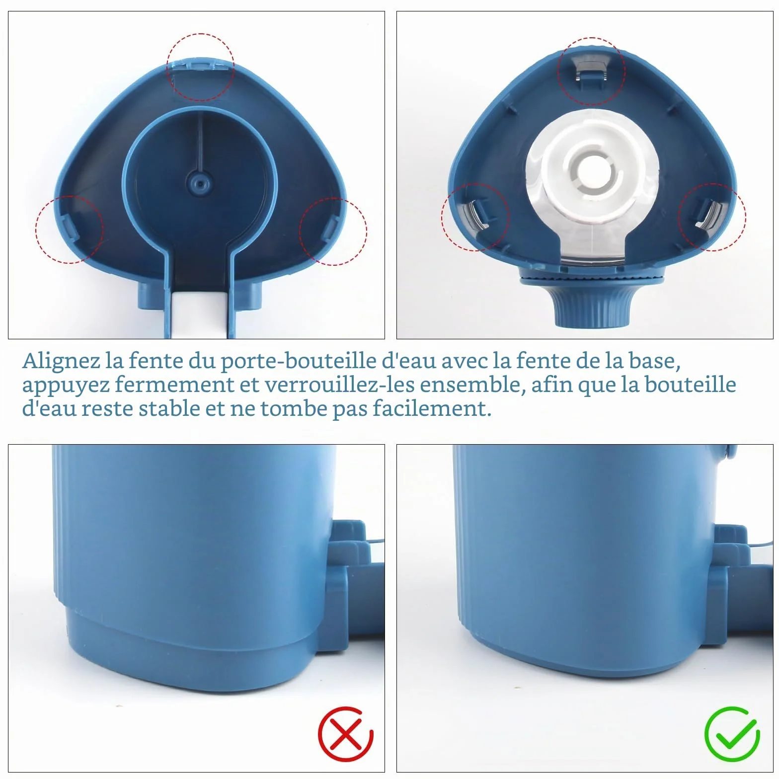 Vaskula 2 Pièces Distributeur Eau Lapin 600ml Biberon Suspendue Remplissage Automatique