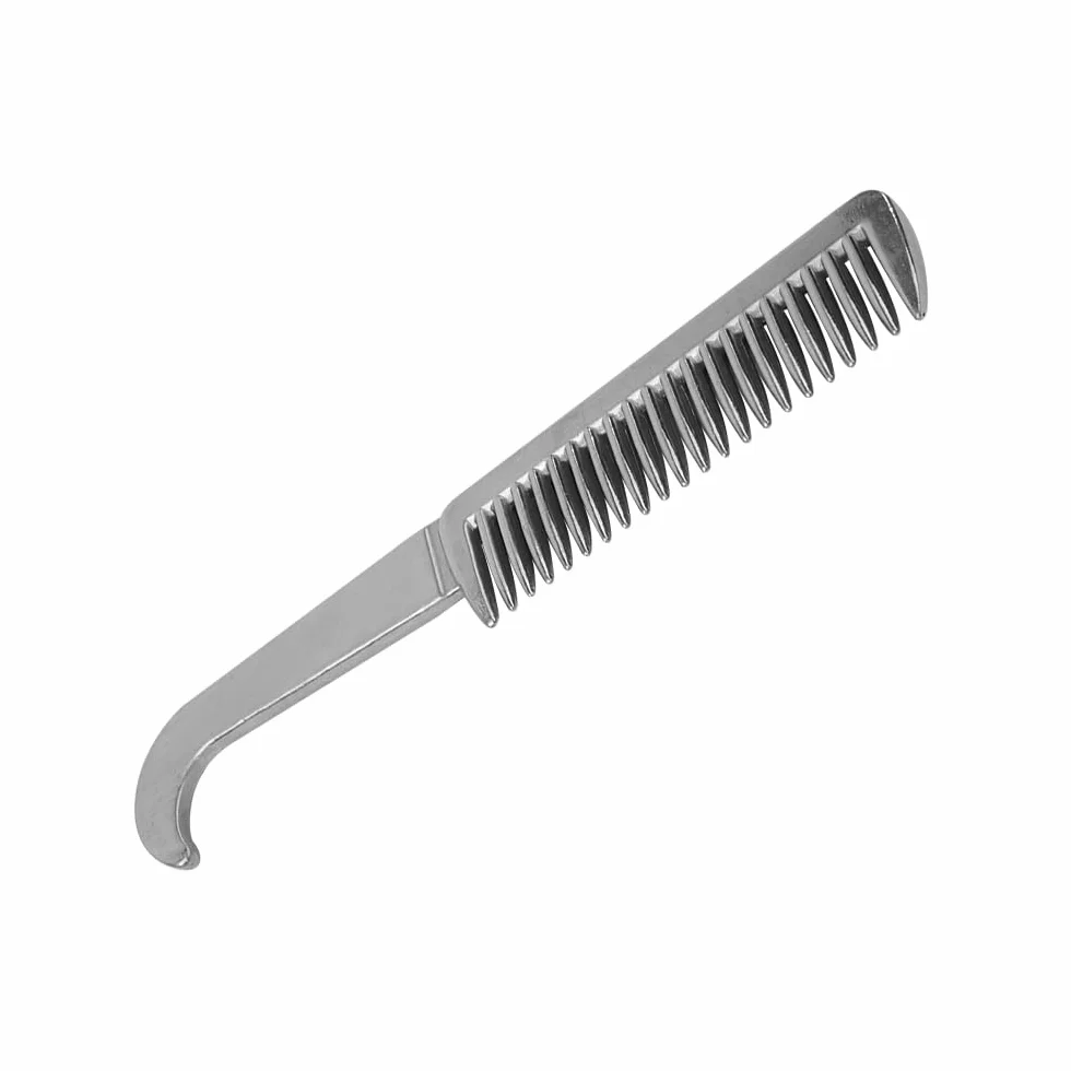 Namvo Peigne à crinière et à Queue de Cheval en Alliage d'aluminium, Outil de toilettage pour Chevaux, Peigne pour bétail pour éliminer Les nœuds de sous-Poil lâches