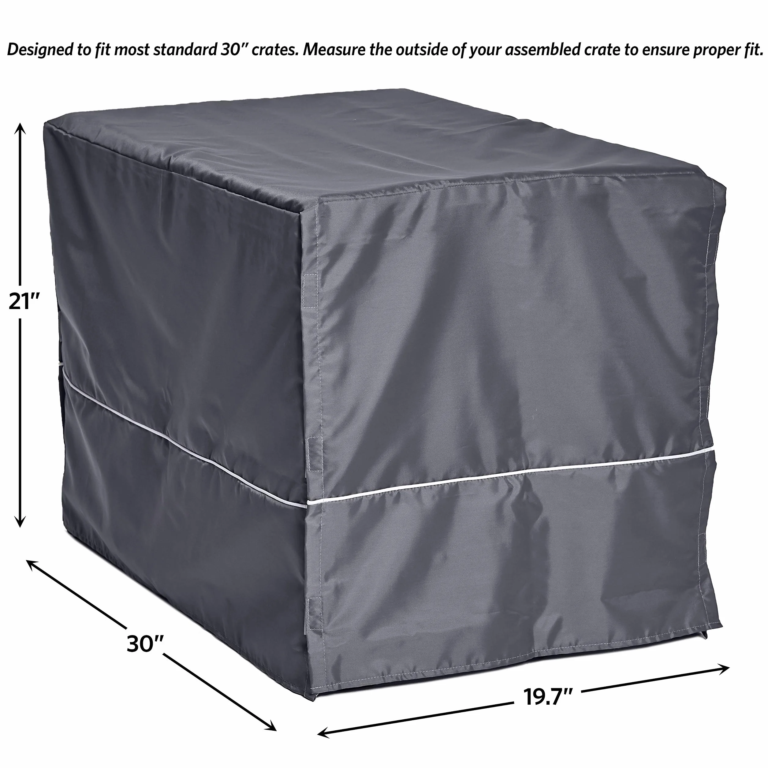 New World BCVR-30GY Housse de cage pour chien MidWest, lavable en machine, gris clair