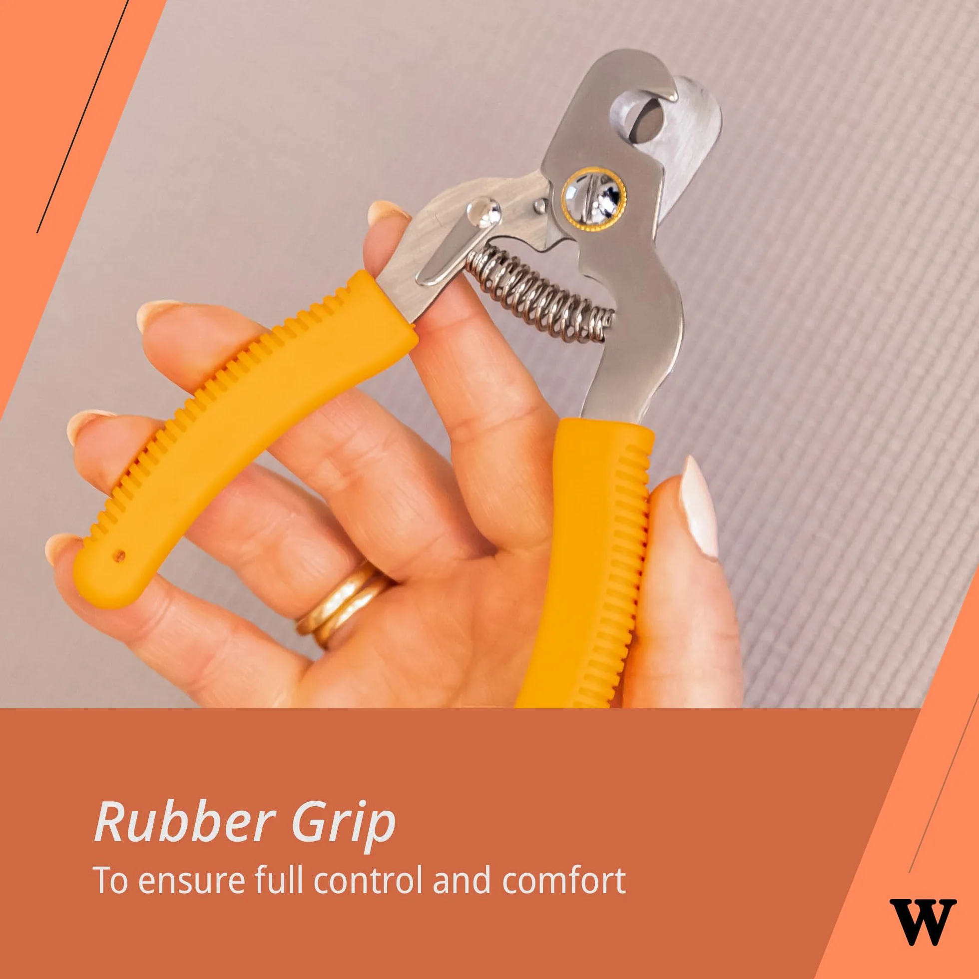 Wahl Coupe-Griffes pour Chats et Chiens, Lames tranchantes, Verrouillage de sécurité, Orange