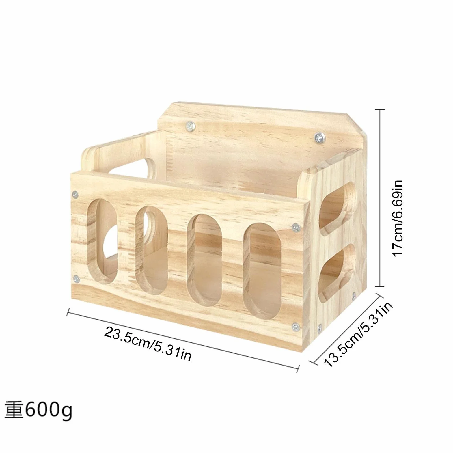 Distributeur de Foin en Bois pour Cochons d'Inde, Lapin et Cobaye - Râtelier à Foin pour Petits Animaux