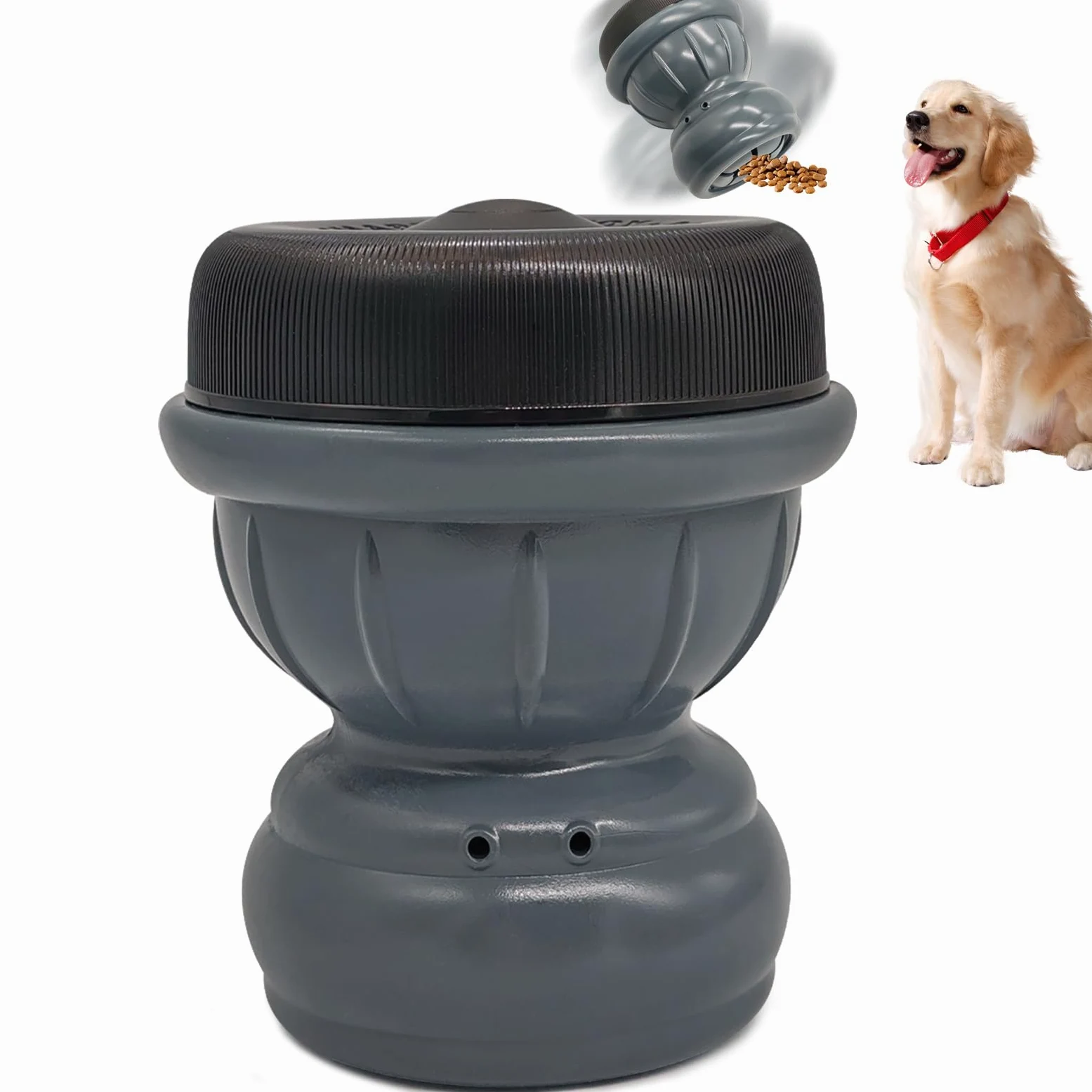Jouet interactif intelligent à mâcher pour chien avec technologie de pause automatique ABS jouets à mâcher pour chiens, distributeur de friandises pour mâcheurs agressifs pour chiens de petite