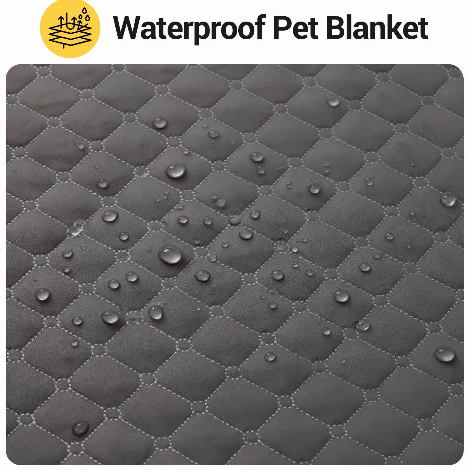 Couverture Imperméable pour Chien 210x130cm Antidérapante Lavable en Machine Résistante aux Poils