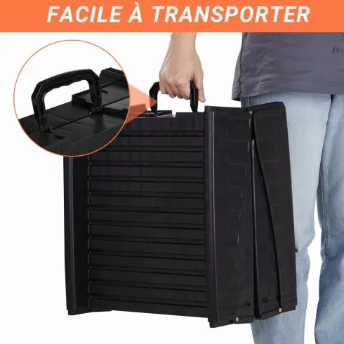 Rampe pour Chien Pliable Tripliable Portable 150x40 cm pour Voiture Camion SUV