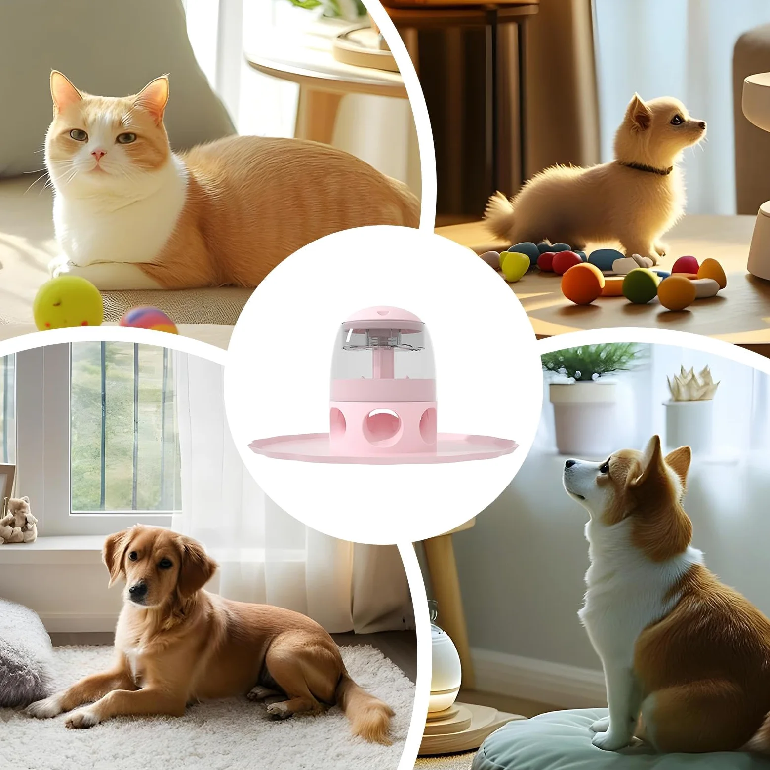 Distributeur de pour Chien,Jouet D'Enrichissement Et | D'Éducation pour Chiot | Grande Capacité pour Dressage Stimulation Mentale | Stimulation Mentale et Anti-Ennui pour