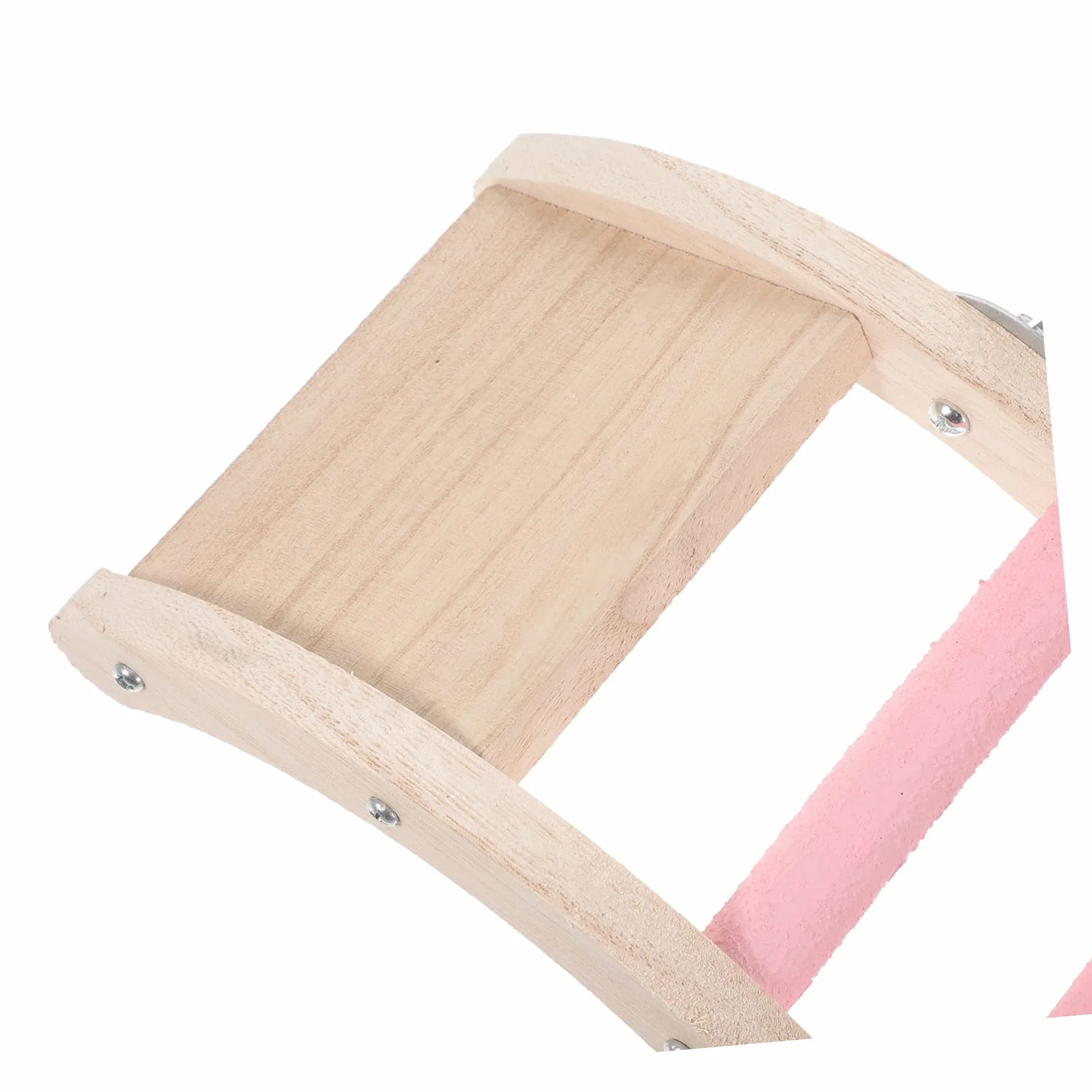 Échelle Cage à Oiseaux Plastique Rose Jouet Escalade Mâcher Perruches