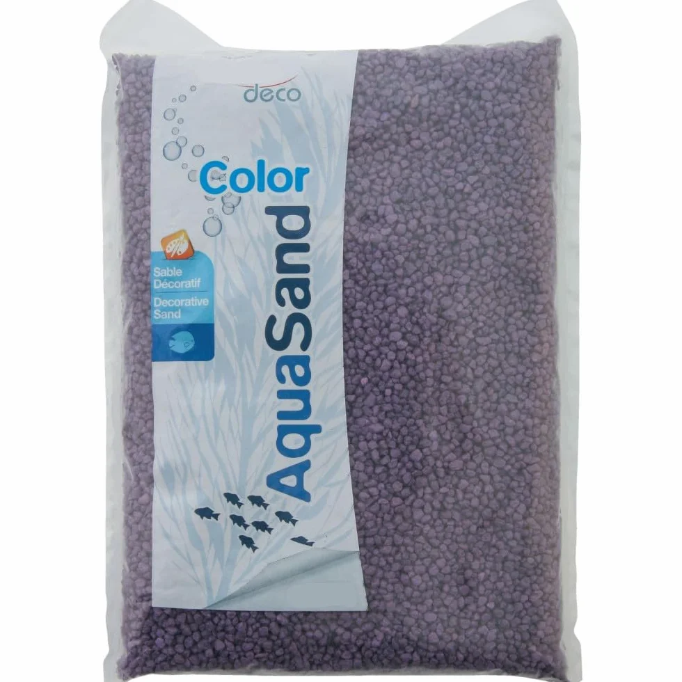 Sable décoratif 2-3 mm aqua Sand violet améthyste 1kg pour aquarium