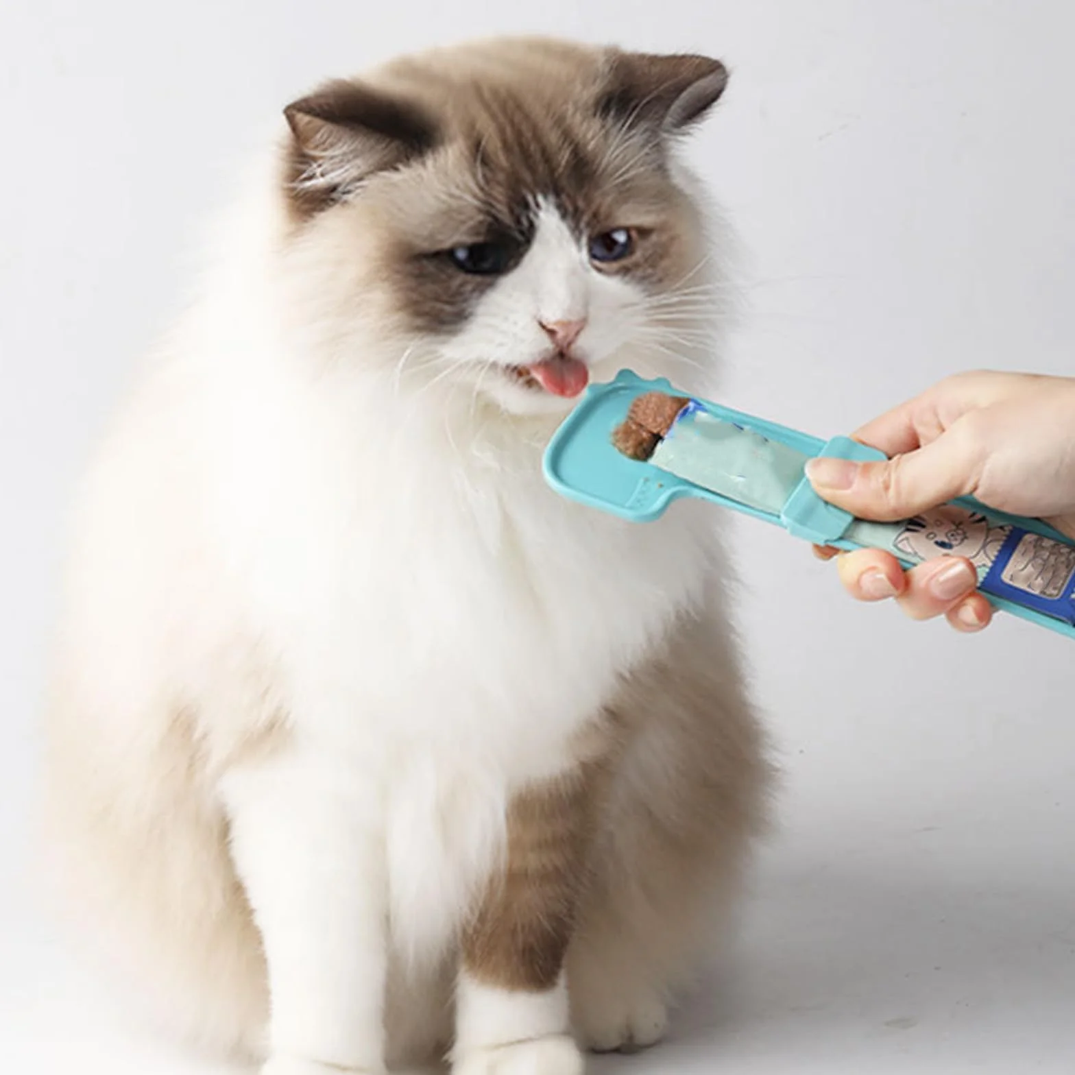 Cuillère à Presser pour Chat, Cuillère à Lécher Chaton, Mangeoire pour Chats Happy Spoon