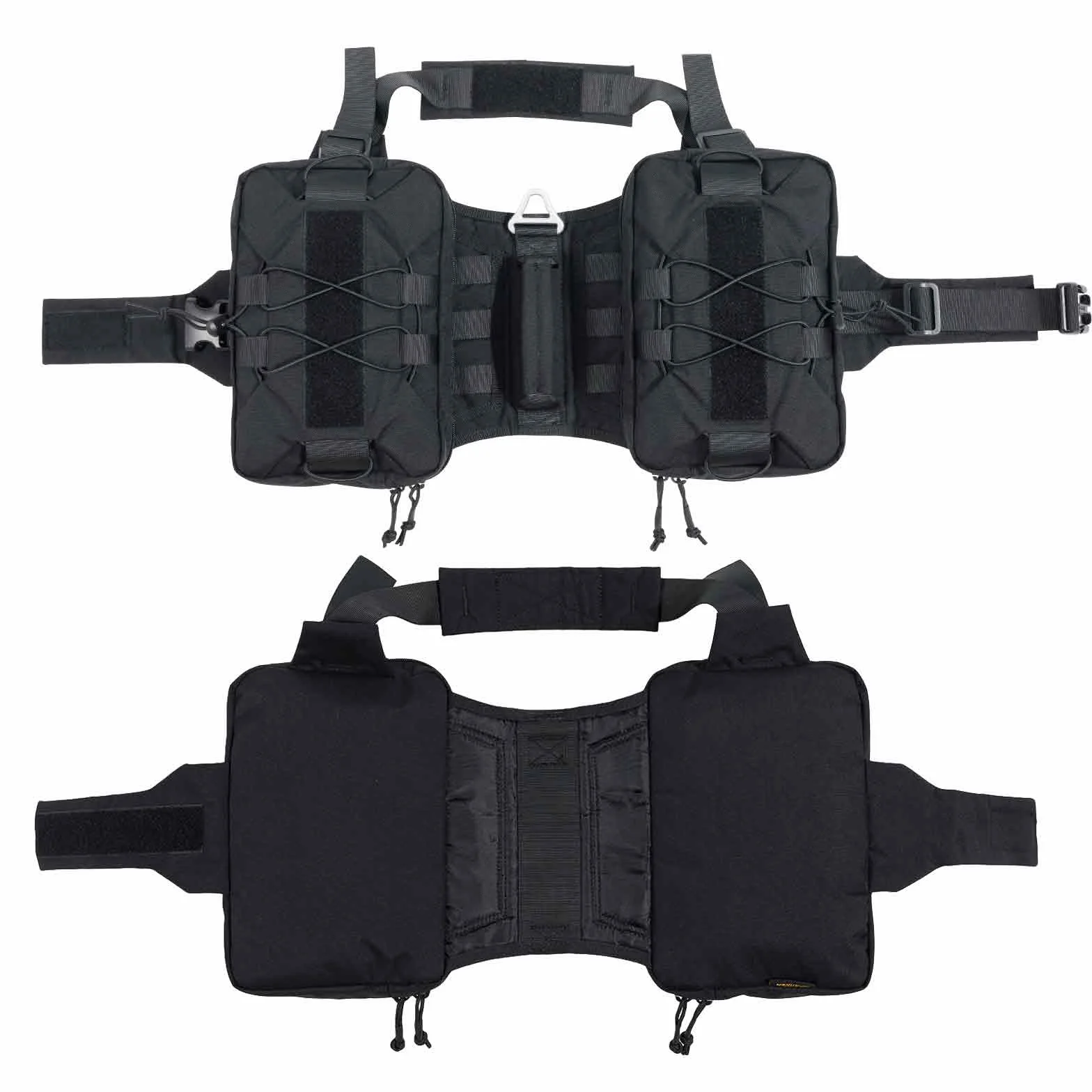 EXCELLENT ELITE SPANKER Sac à Dos pour Chien Hound Sac à Dos de Selle Voyage Camping Randonnée Chiens Moyenne Grande Taille 2 Poches latérales BLK-L