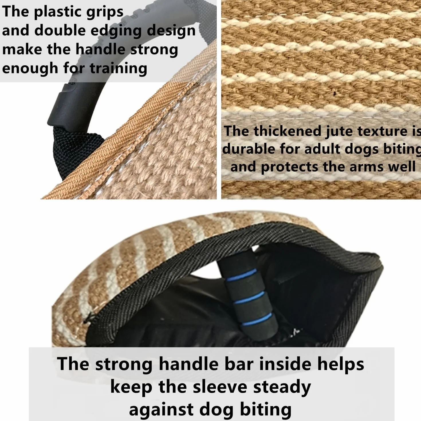 Manchon de Protection pour Chien en Jute Morsure de Chien Manche Épaisse Formation
