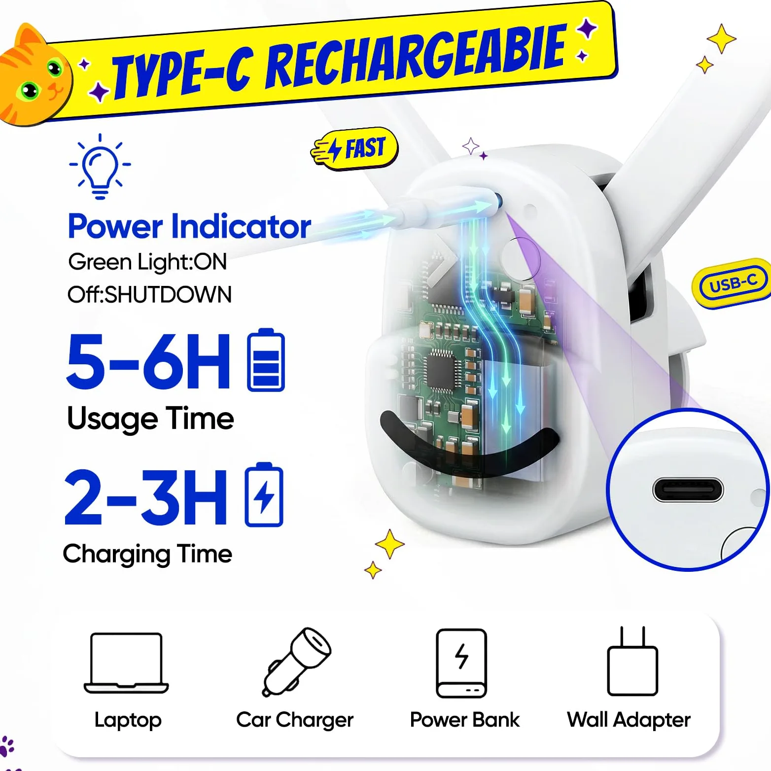 Jouets interactifs pour chats d'intérieur avec plumes d'oiseau volant électriques automatiques - Meilleur chaton et adulte - Jouet électrique à suspendre pour chats ennuyés (6 jouets) - Bleu