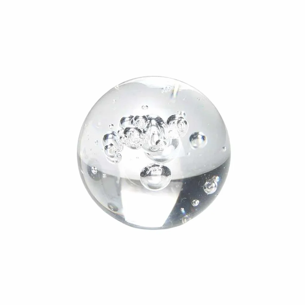 Boule de cristal transparent craquelé 3 cm pour décoration fontaine à eau aquarium