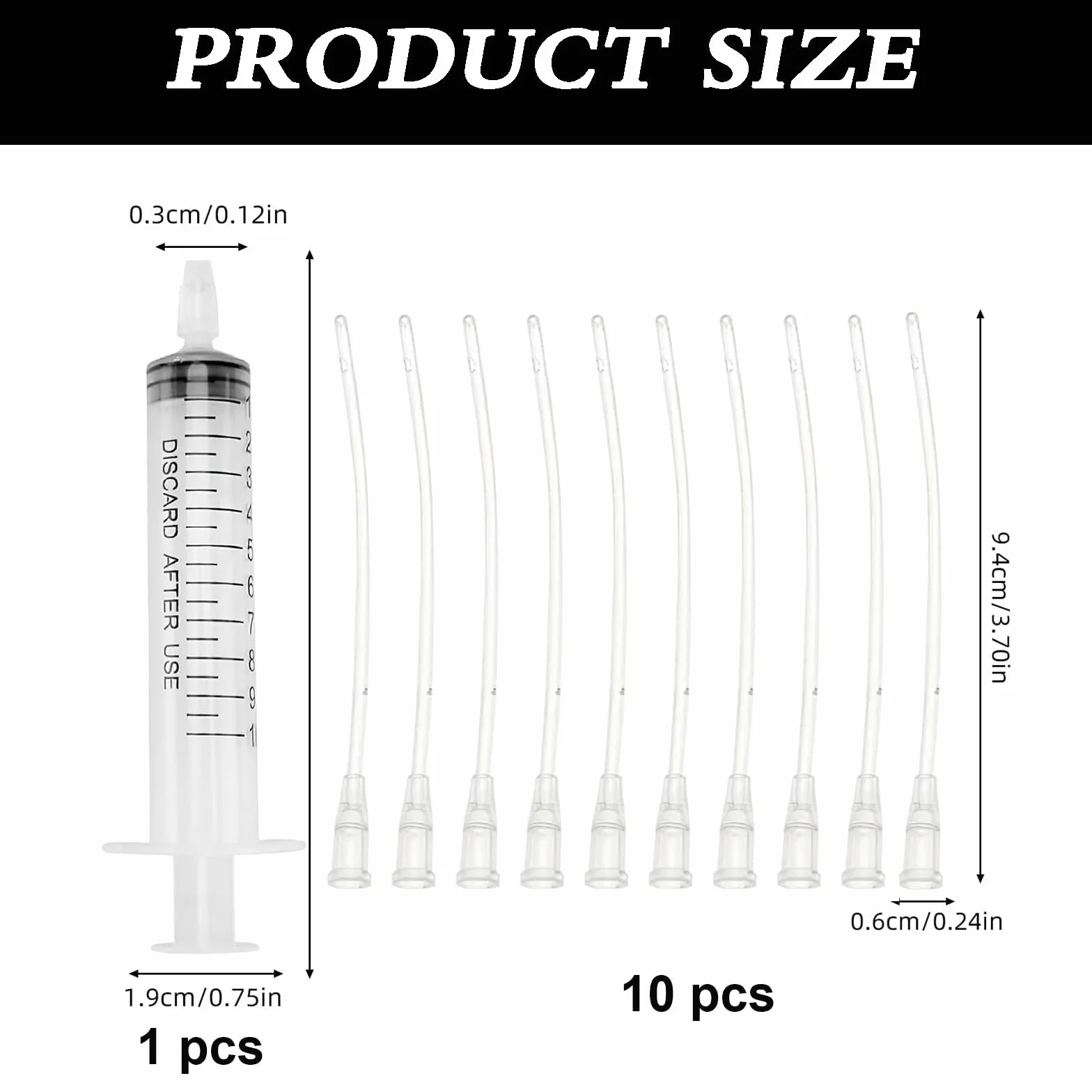 Seringue Alimentaire 10 ML pour Oiseaux avec 10 Tubes d'Alimentation pour Perroquets et Petits Animaux