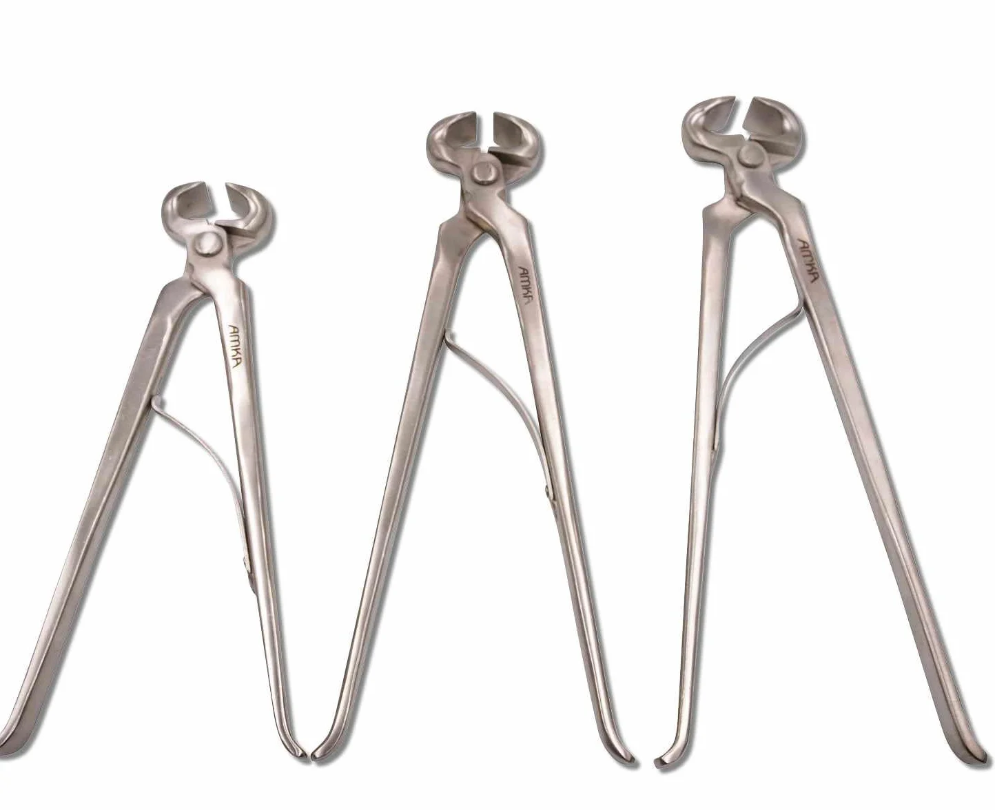 AMKA Pince coupe-sabot avec ressort en acier inoxydable 3 longueurs