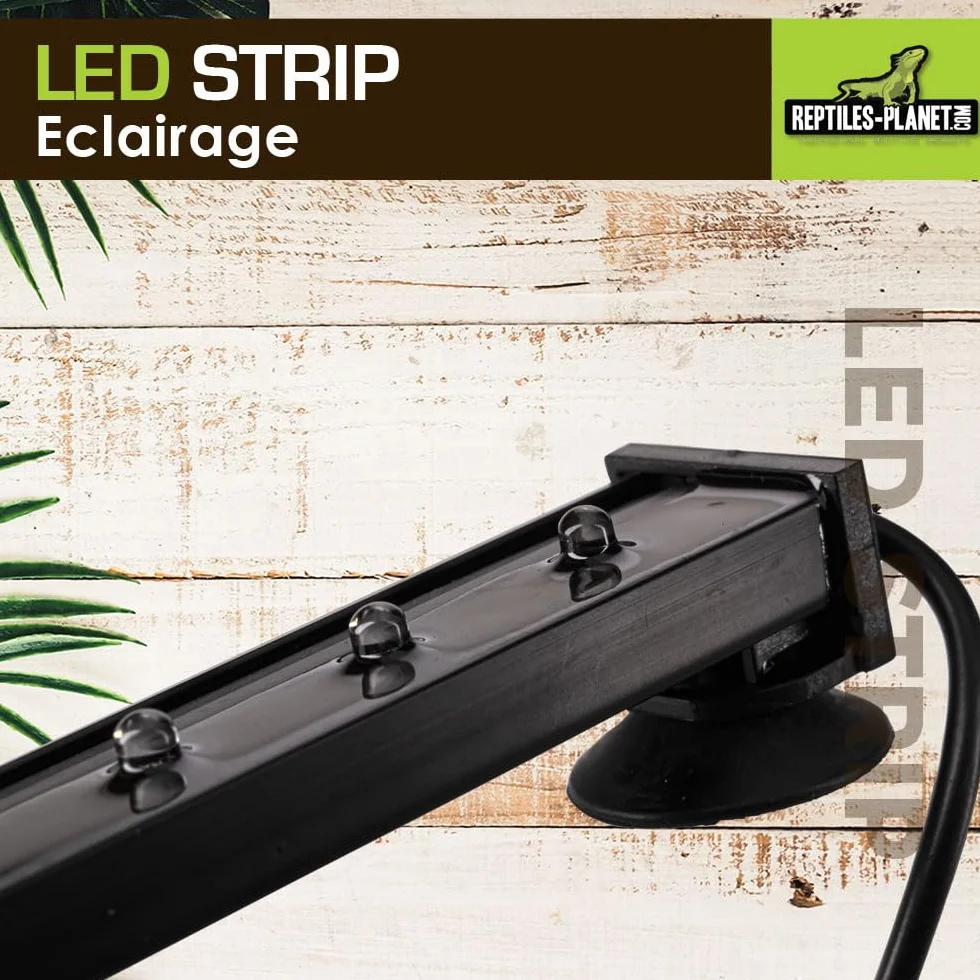 Reptiles Planet Bandeau LED Multicolore pour Terrarium 26 x 3 x 2 cm