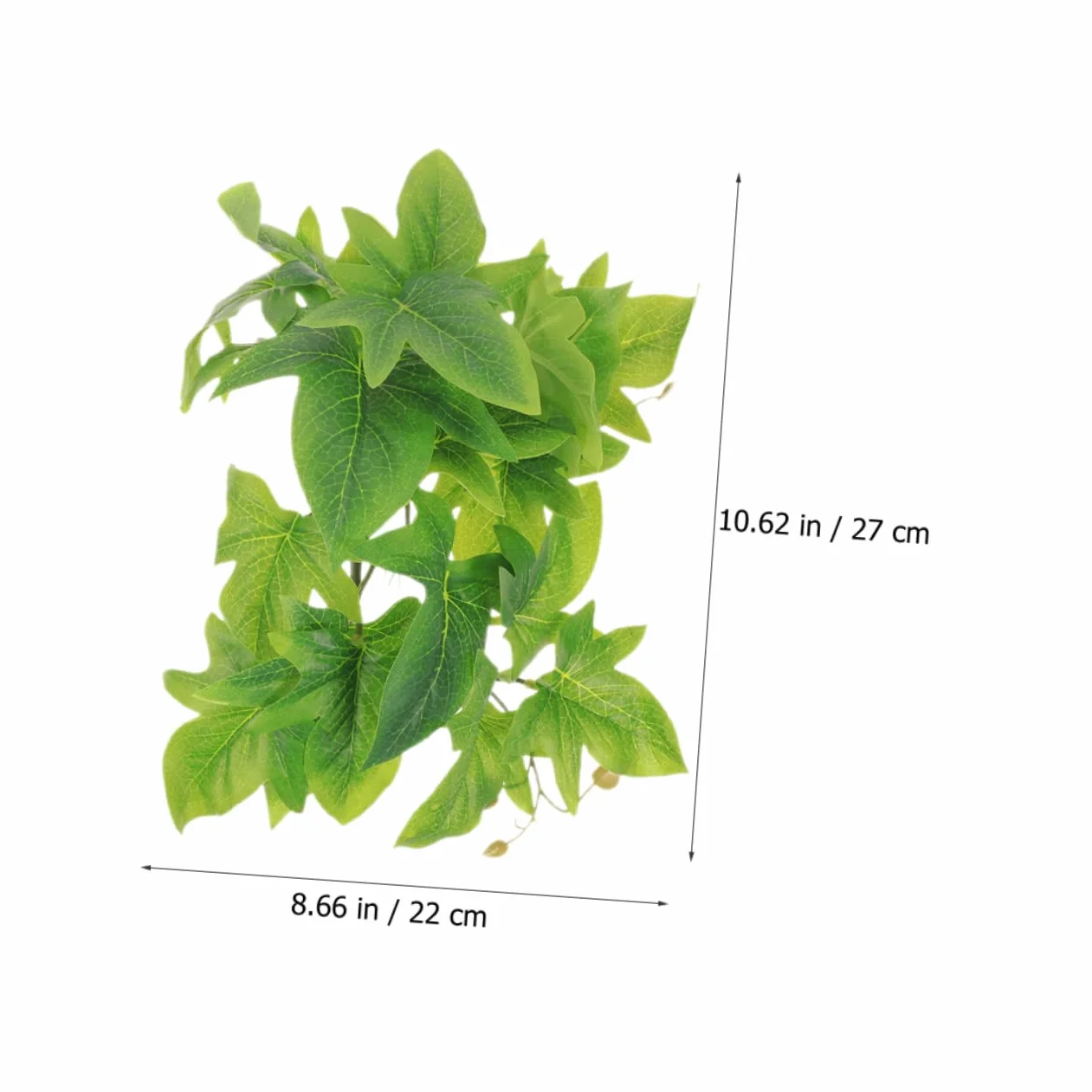 Plantes Suspendues Artificielles pour Terrarium Reptile 22X27X13Cm DéCor LéZards avec Ventouses Facile À Nettoyer Et RéSistant pour Habitat Reptiles