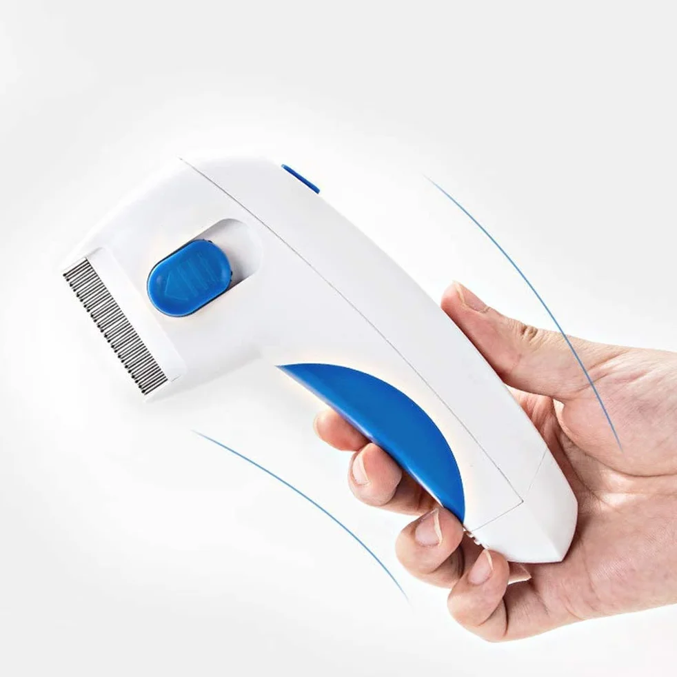 FANDE Peigne à puces électrique pour Chien et Chat - Brosse anti-poux et tiques