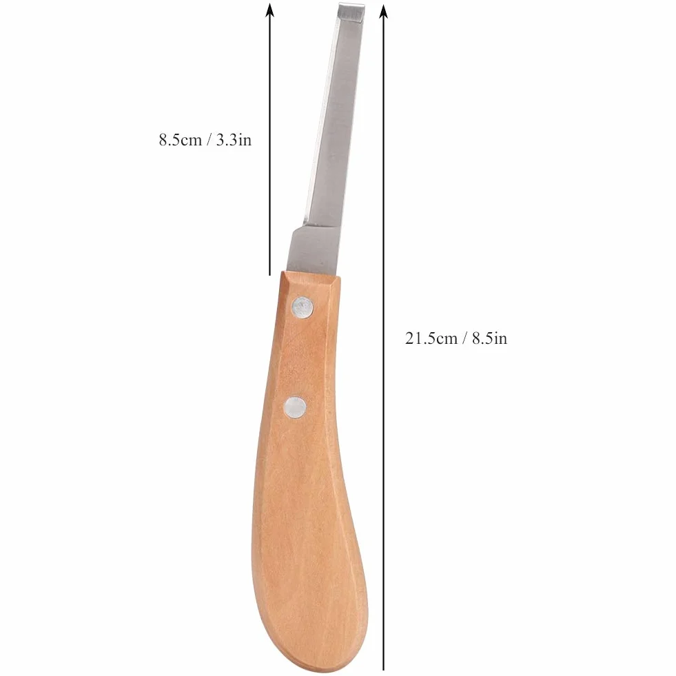 Couteau à Sabot Pointu, Outils de Maréchal-ferrant à Gauche Ou à Droite, Outil de de Couteau à Sabot en Acier Au Carbone pour L'utilisation de Chevaux de Bétail, 8,5 Pouces (Main Droite Droite)