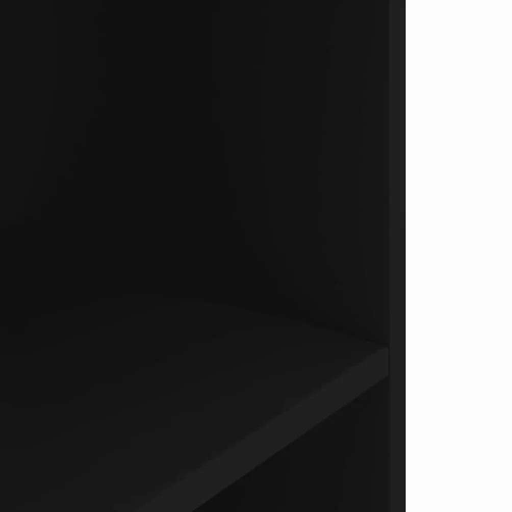 Support pour aquarium noir 80x35x60 cm bois d'ingénierie