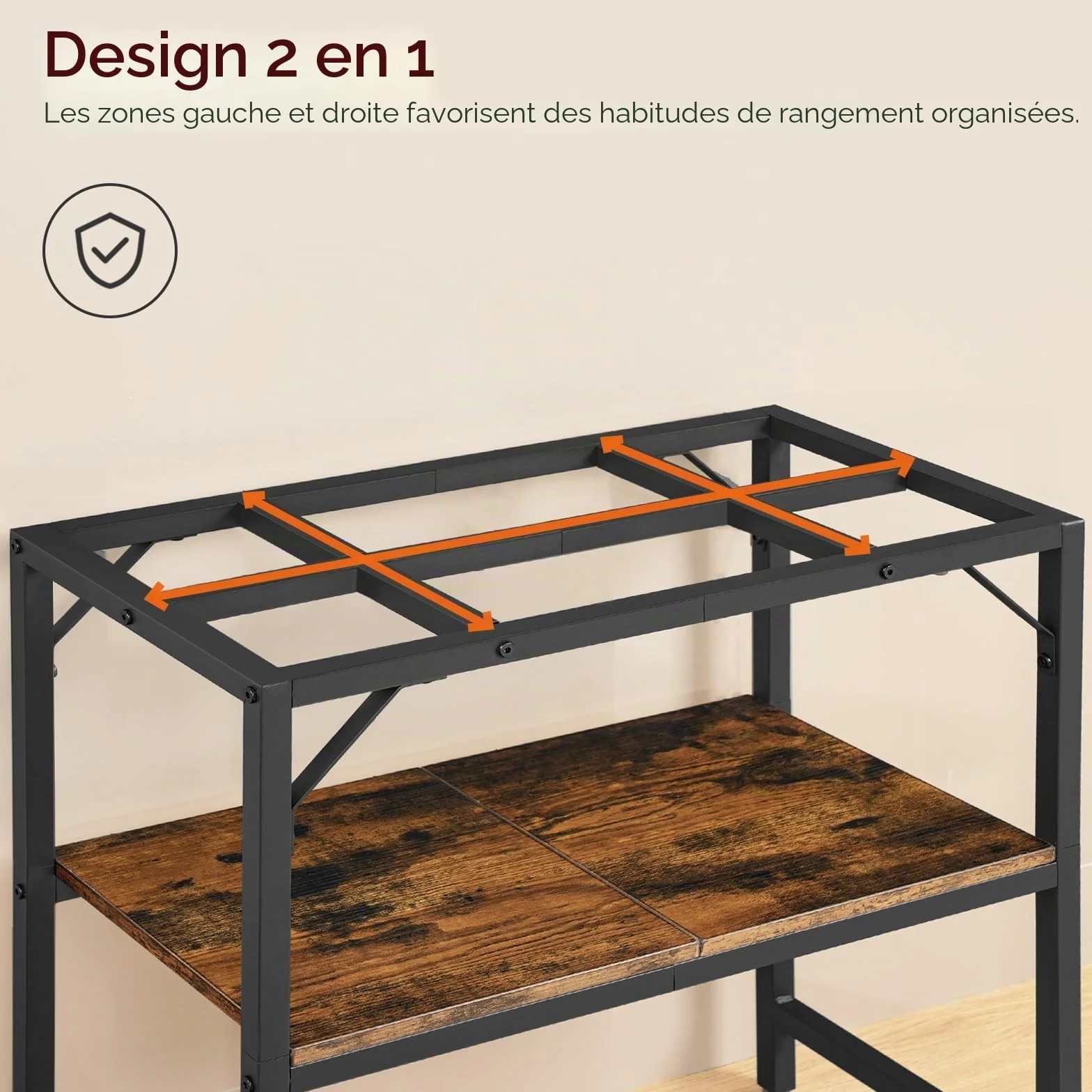 MAHANCRIS Support pour aquarium 30 gallons avec étagères 2 niveaux 76,2 cm L x 30 cm P