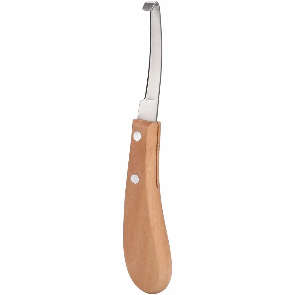 Couteau à Sabot Pointu, Outils de Maréchal-ferrant à Gauche Ou à Droite, Outil de de Couteau à Sabot en Acier Au Carbone pour L'utilisation de Chevaux de Bétail, 8,5 Pouces (Main Droite Droite)