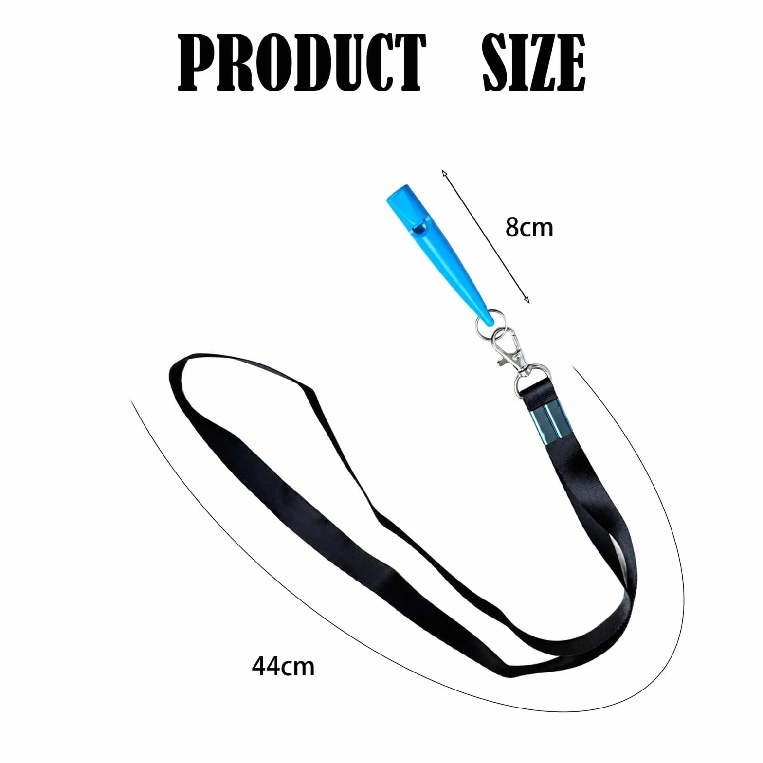 VBK Sifflet Chien Rappel, Sifflet Ultrason Chien avec Cordon Long, Sifflet Dressage Chien Léger Portable, Sifflet Éducation Canine Bleu