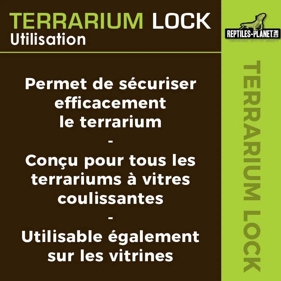 Reptiles Planet Serrure pour Terrarium