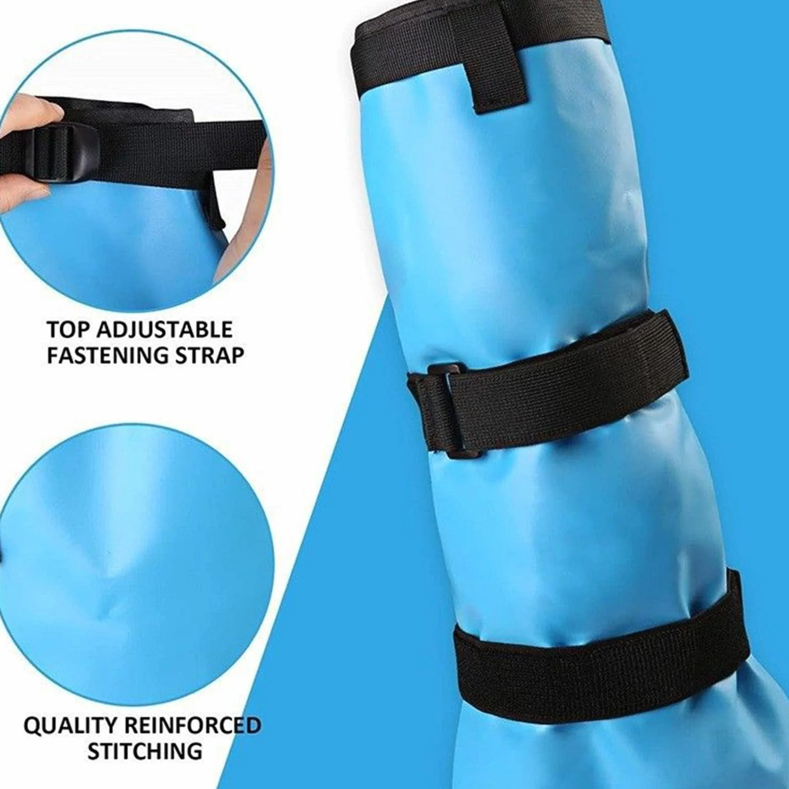 Botte De Trempage Des Sabots – Les Bottes De Glace Pour Chevaux Favorisent La Avec Un Coussinet EVA | Botte De Trempage Avec Sangles Réglables Pour Chevaux – Écurie, Pâturage, Ferme, Ranch, S