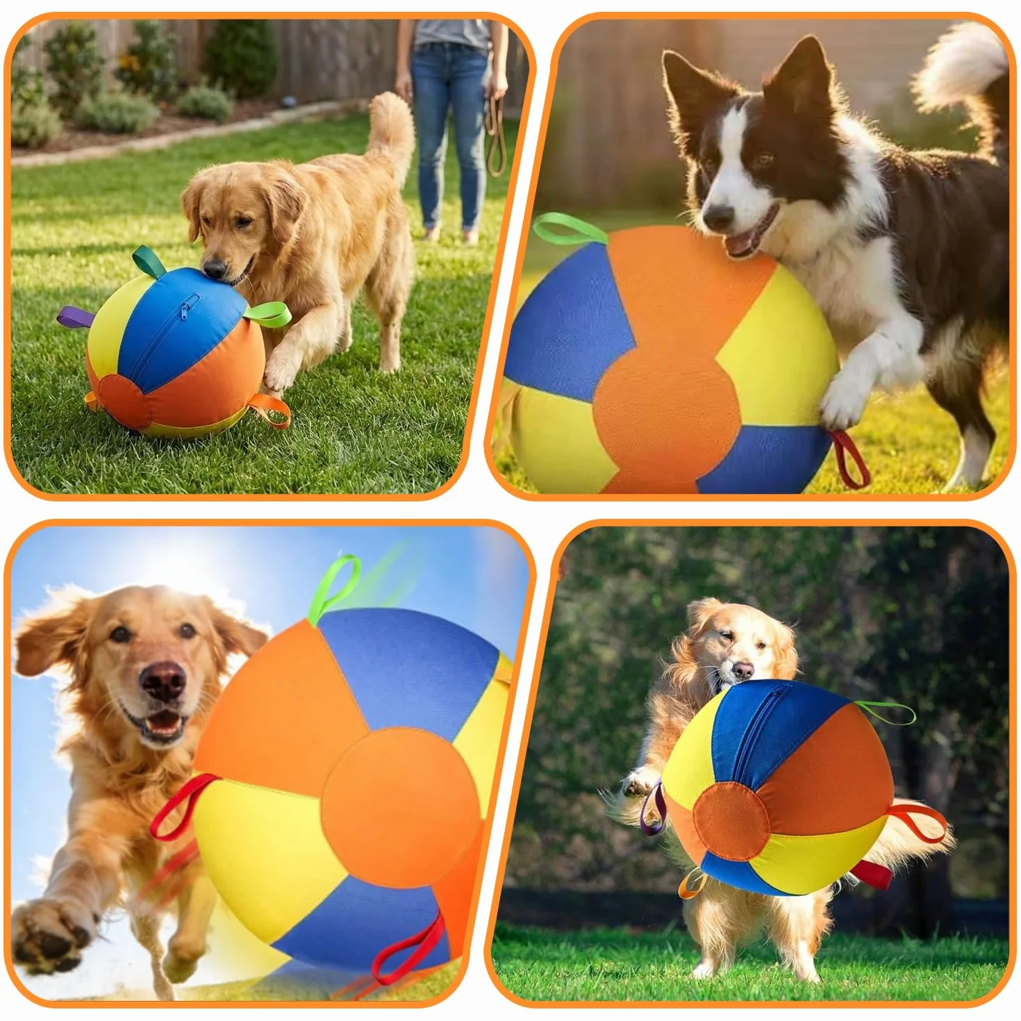 Herding Balle pour chien, Balle de troupeau gonflable, Balle interactive résistante pour chien, Ballon interactif apaisant, Balle de cheval extérieur