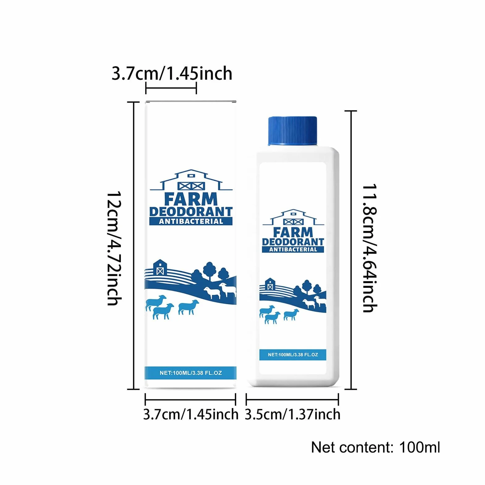 Éliminateur d'odeurs pour poulailler - Solution agricole - 100 ml - Spray éliminateur d'odeurs pour bétail - Pour greniers à oiseaux, cailles, poulaillers - Abri de canard - Clapier à lapin