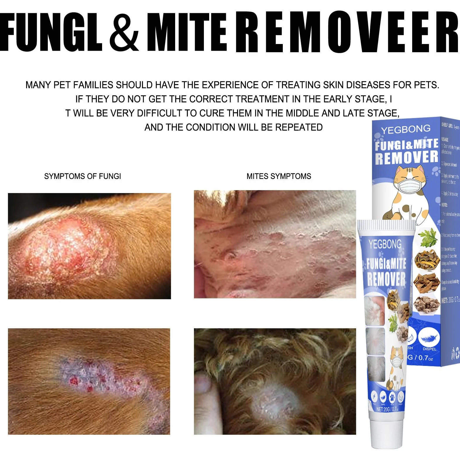 Crème Anti-démangeaison pour Animaux de Compagnie