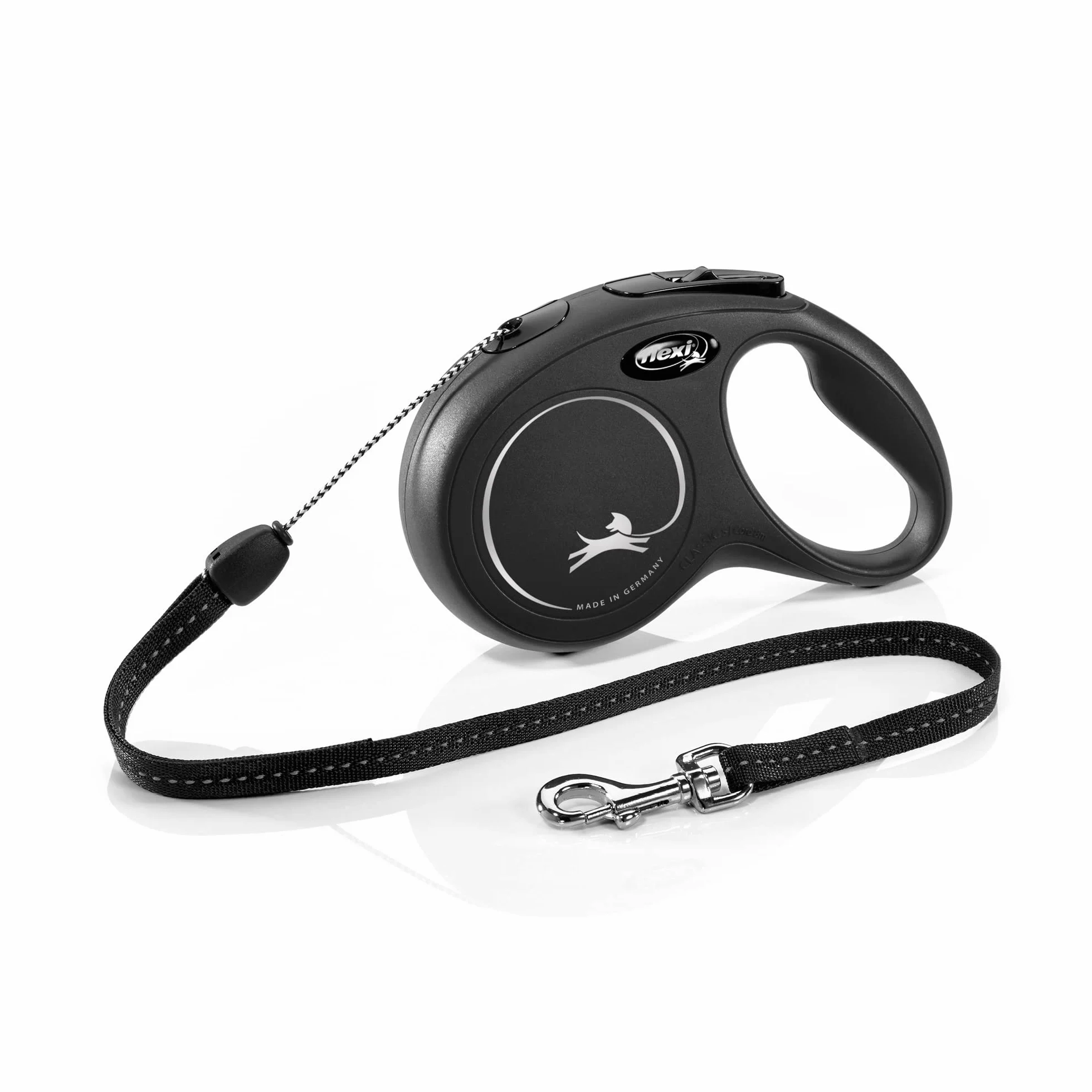 flexi® Classic S Laisse rétractable 8 m pour chiens jusqu'à 12 kg Noir