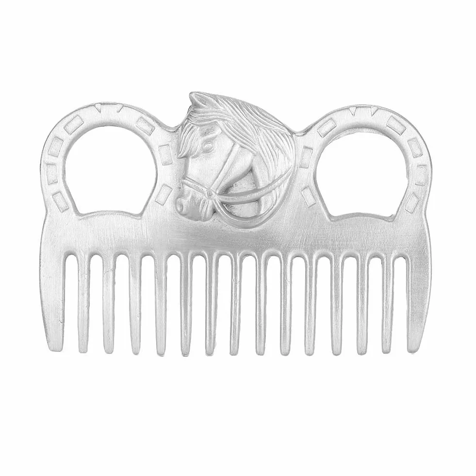 Peigne en Métal pour Crinière et Queue de Cheval, Outil de Toilettage Portable