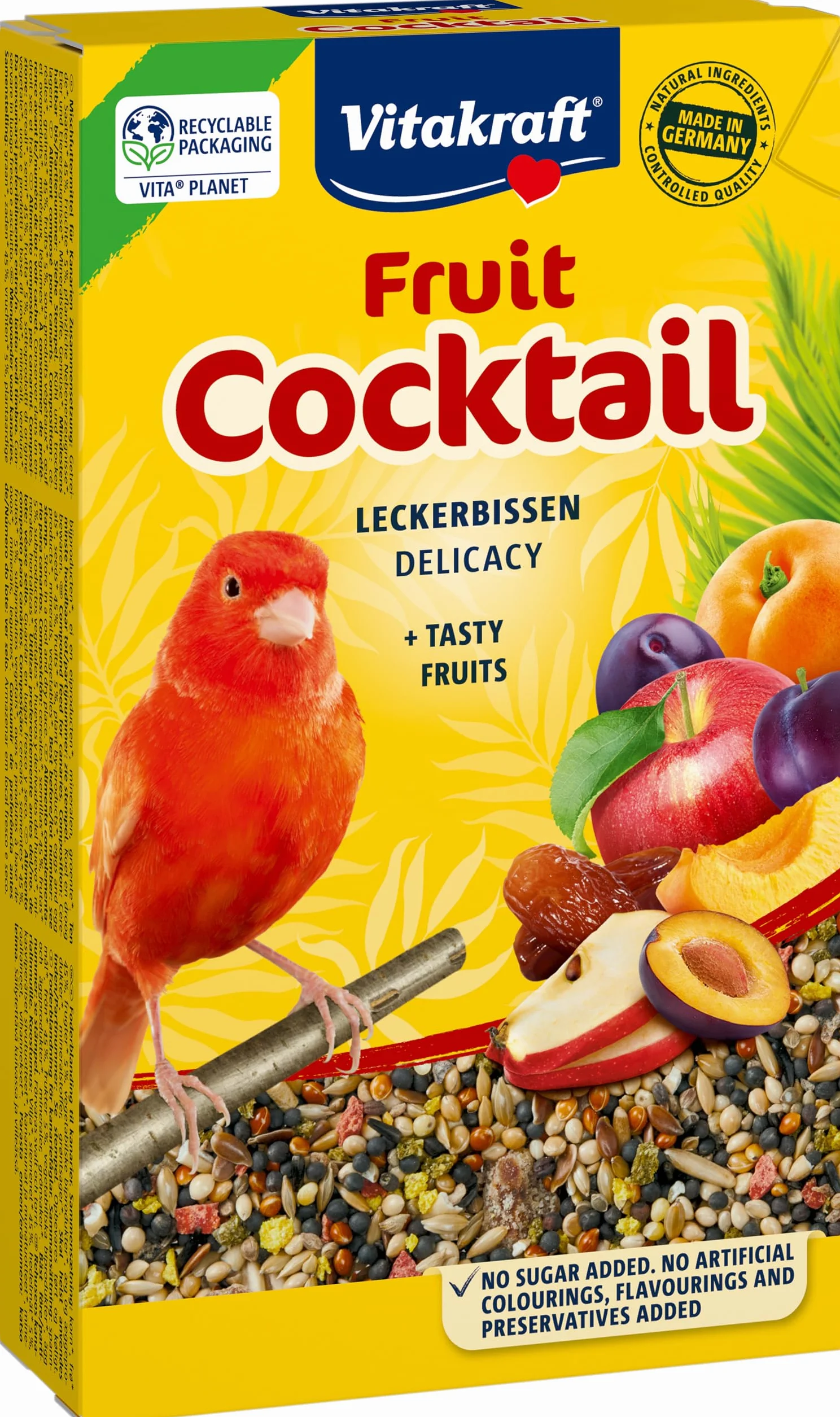 VITAKRAFT Fruit Cocktail Alimentation Complète pour Canaris 200 gr