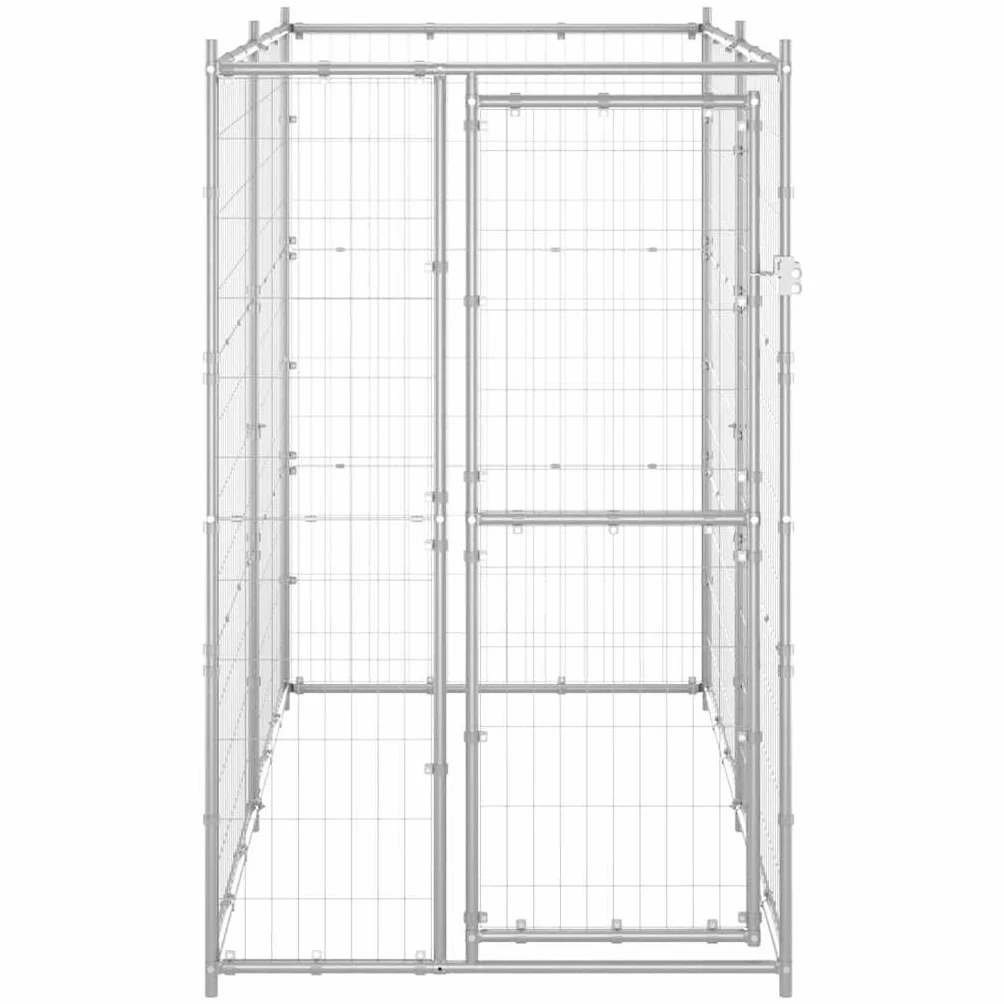 Enclos pour Chiens Acier Galvanisé vidaXL 110x220x180 cm