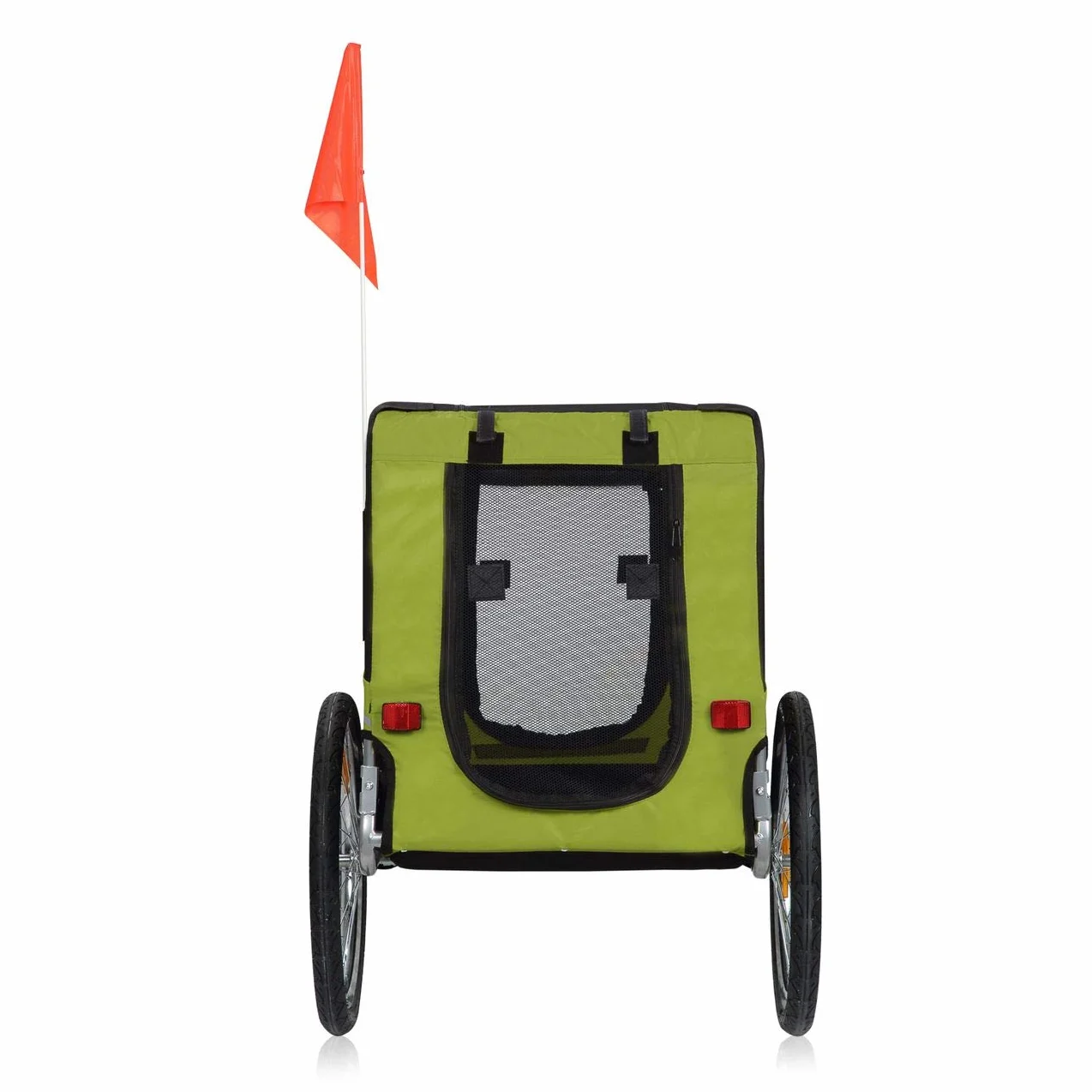 Zoomundo Remorque Velo pour Chien Transport Animaux Vert/Noir