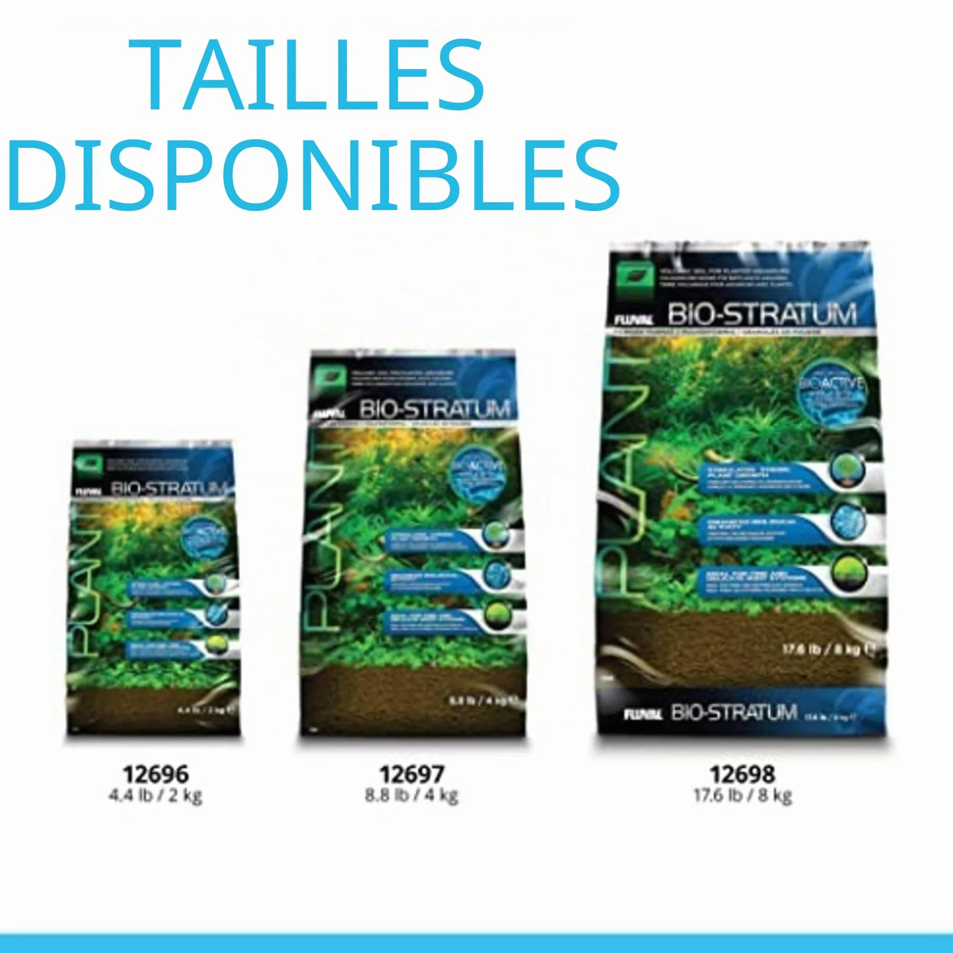 Fluval Bio Stratum Substrat volcanique pour Aquarium planté, 2 kg